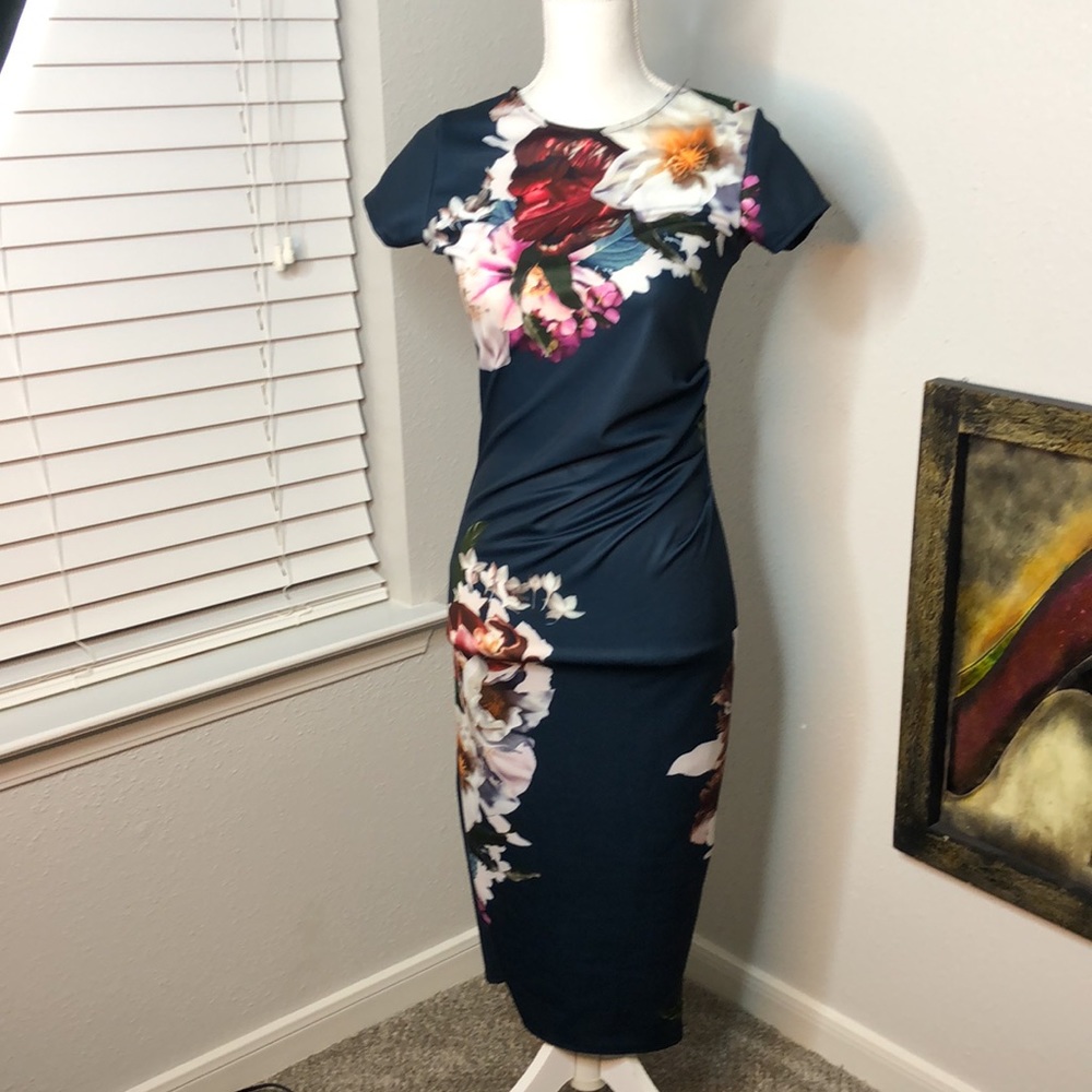 Floral midi dress